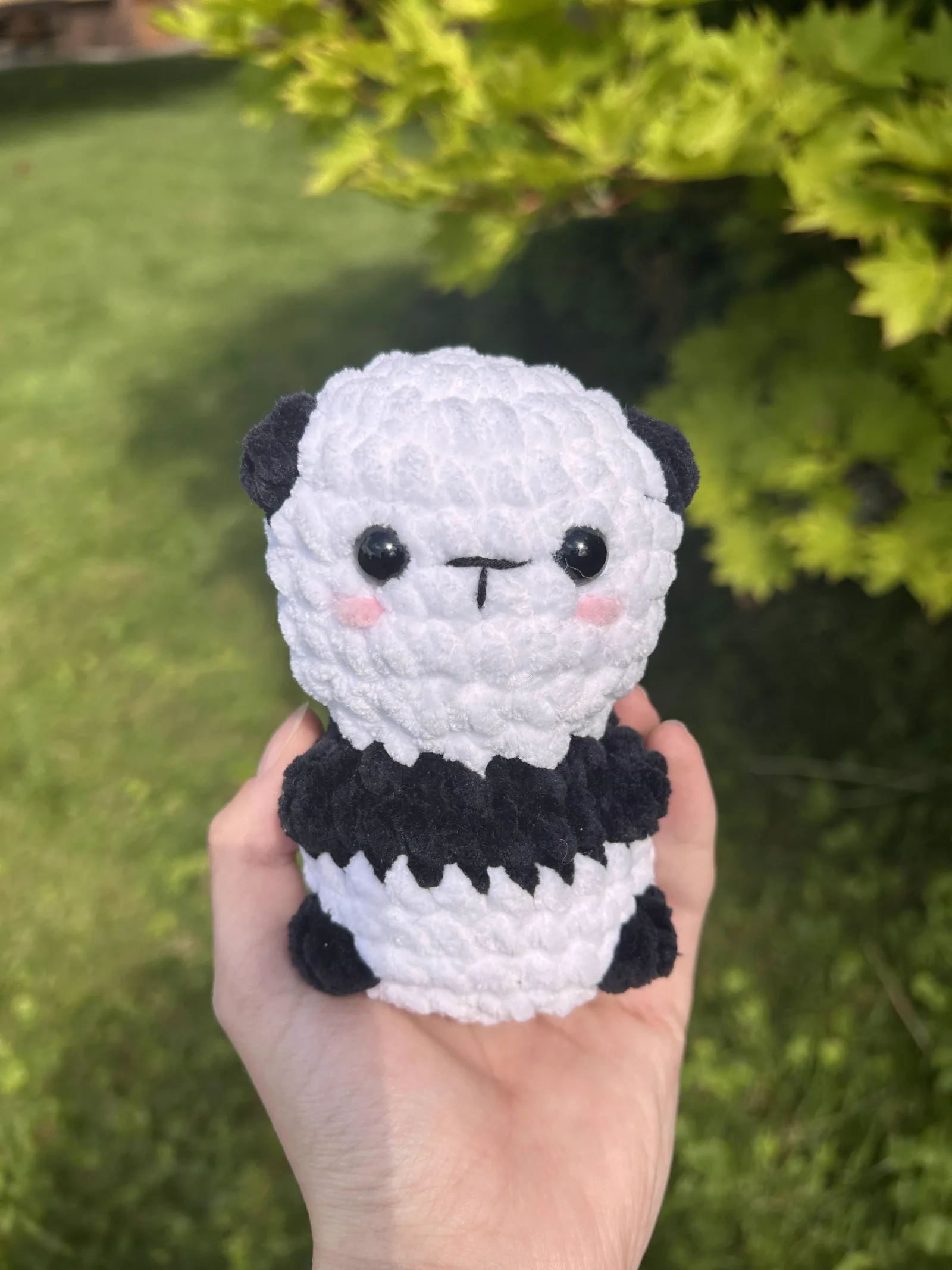 Háčkovaná panda